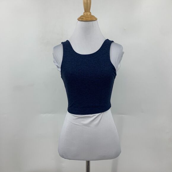 Outdoor Voices Venus Crop Tank Top Womens XS Extra Small V Back Colorblock - Picture 2 of 11